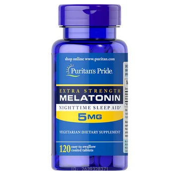 Brezplačna Dostava Original Melatonin Ponoči spati pomoči 5 mg 120 tablet Pomoč, izboljša spanec