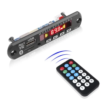 Brezžična tehnologija Bluetooth 5.0 9V 12V MP3, WMA Dekoder Odbor Audio Modul za Snemanje Klica, USB TF Avto Radio MP3 Predvajalnik Z Daljinskim upravljalnikom