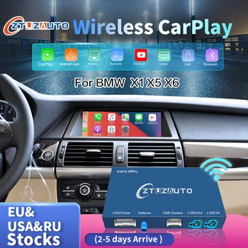 Brezžični CarPlay za BMW CCC/CIC X1 X5 X6 2005-2015, z Android Auto Mirror Link AirPlay Youtube Krmarjenje Avtomobila Igrajo Funkcijo