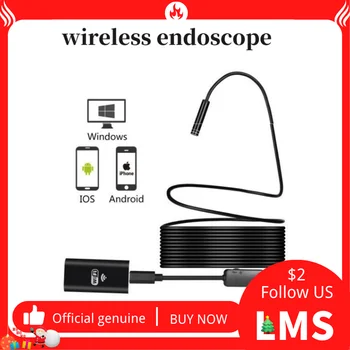Brezžični Dvojno Objektiv Industrijske Endoskop USB Tip c Cevi Avto-Pregledovalna Kamera 8 mm Borescope z Zaslona za Android Telefon Iphone