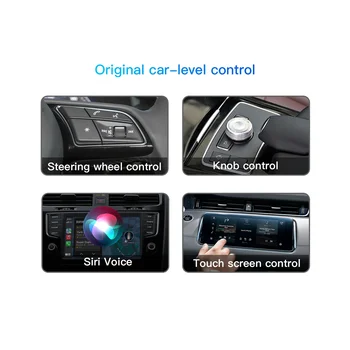 Carplay Ai Box Mini Android 11.0 Brezžični Adapter Multimedijski Predvajalnik, WIFI Audio Music&MV za Avto Vgrajen CarPlay