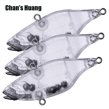 Chan je Huang 20PCS / VELIKO 6.5 CM 10 G / 2.56 PALČNI 0.35 OZ Potopu VIB Fishing Lure Prazno Vibracije Telesa Unpainted Lipless Ročice Vabe