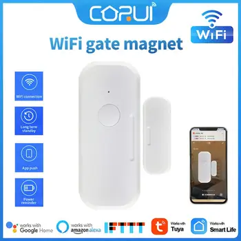 CORUI Tuya WiFi Smart Vrat Senzor Home Security Alarmni Sistem za Opozarjanje Scene 90dB Sirene APLIKACIJO Oddaljeno Spremljanje, Nadzor Pametne Življenje