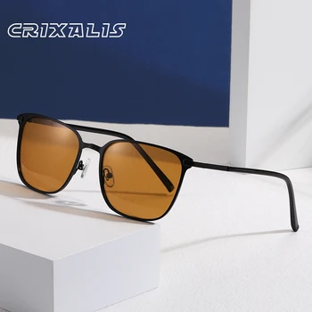 CRIXALIS Ultralahkih Polarizirana sončna Očala Za Moške Anti Glare Vožnjo sončna Očala Ženske Letnik Kovinskih Kvadratnih Trend Odtenki Očala