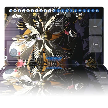 Digimon Playmat Lucemon: Falldown Način DTCG CCG Igre Trading Card Game Mat Anime Mouse Pad Gume Desk Mat Cone Brezplačno Vrečko