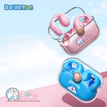 Doraemon Uhan Tip Brezžične Bluetooth Slušalke Dinamično Earcuffs Risanka Zmanjšanje Hrupa Šport Auriculares