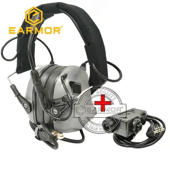 EARMOR M32 MOD4 Taktično Slušalke & M51 PG Adapter Set Primeren za Baofeng Radijske Komunikacije Streljanje Hrupa Potrditev