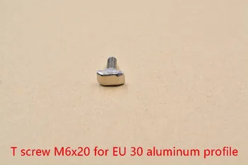 Evropski standard T vijak T vijak M6x20 za Evropski standard 30 aluminij profil 1pcs