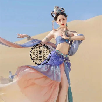 Feitian Eksotičnih Etnične Slog Klasični Ples Obleko Zahodnimi Regijami Stari Slog Uspešnosti Fotografija Hanfu Krilo Han Obleko