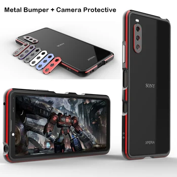 Fhx-CJ3 Shockproof Kovinski Odbijača Primeru Telefon Za Sony Xperia10 Coque Aluminija Frame3DCamera Objektiv Zaščitni Pokrovček Za Xperia 1IV