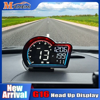G16 Avtomobilski GPS HUD Head Up Display merilnik Hitrosti, Števec kilometrov Varnostni Alarm Večfunkcijsko potovalni Računalnik Avtomobilska Elektronika