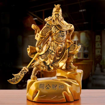 Gilding Tongguan Gong Guan Yu Bog Bogastva, Gospod Guan Drugi Dnevni Sobi Doma Dekoracijo, Dekoracijo Čaščenju Bude, Kip