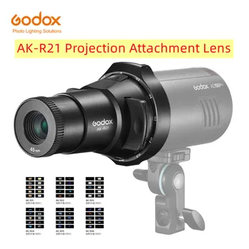 Godox AK-R21 Projekcija Prilogo Objektiv Bliskavica Kondenzatorja Projektor za Godox AD200Pro AD100Pro V1 Flash LC30 ML30 Svetlobe
