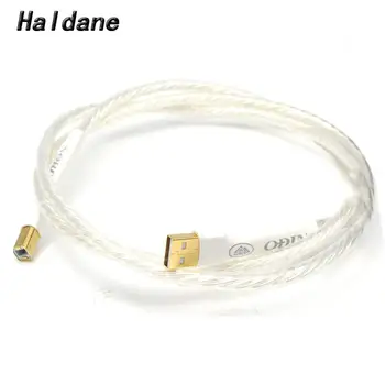 Haldane en kos Hifi Odin Povezovanje USB A do B Avdio Kabel pozlačeni USB Tip A Tip B Digitalni Avdio Kabel