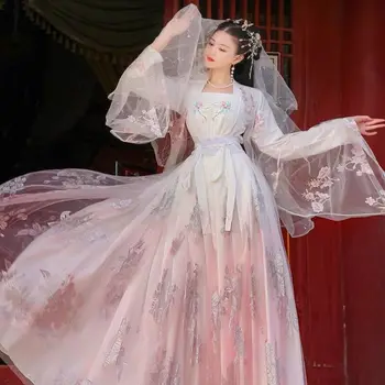 Hanfu Ženski Kitajski Slog Starih Kostum Pravljice Elegantno Krilo, Pas Super Pravljice Retro Stopnji Uspešnosti Oblačila Starih