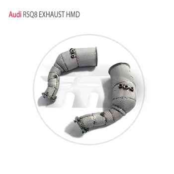 HMD Izpušni Sistem Visoko Tok Uspešnosti Downpipe za Audi RSQ8 4.0 T S Katalitični Pretvornik Dirke Cevi