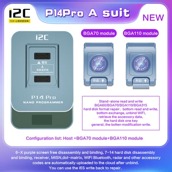 I2C P14Pro NAND Trdi Disk Programer Podpira 5-14PM HDD Osnovni Podatki Branje in Pisanje Spremenite varnostne Kopije Unbind WIFI Naprave