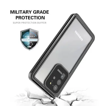 IP68 Vodotesno Ohišje za Samsung S8/S9/S10/S20/S21/S22/S23 Ultra/S7 Rob Shockproof Defender Primeru, Vgrajen v Zaslon Patron
