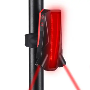 Izposoja Svetlobe Projekcija Laser Rep Svetlobe USB Polnjenje Ustvarjalne Snežinka Laser Rep Svetlobe opozorilna Lučka Kolesarska Oprema