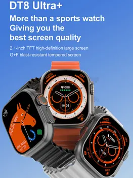 Izvirno Novo DT8 Ultra Plus Pametno Gledati Brezžično Polnjenje Temperatura, Srčni utrip DT8Ultra+ Smartwatch za Xiaomi PK HK8 HK9 Pro