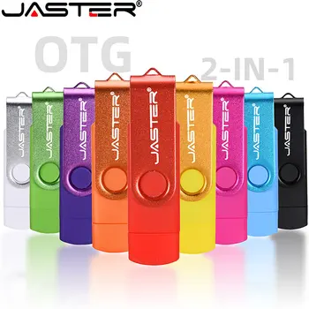 JASTER Visoke Hitrosti OTG 32GB 64GB USB 2.0 Pen Drive 4GB 8GB 16GB memory stick Pero za 2 NI 1 mobilnega telefona / računalnika