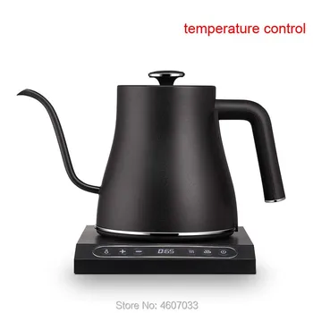 Je 0,8 L, Nerjaveče Jeklo električni grelnik vode Z izolacijo kavo pot, ki konstantno temperaturo nadzor mini Gooseneck dolgo šoba čajnik