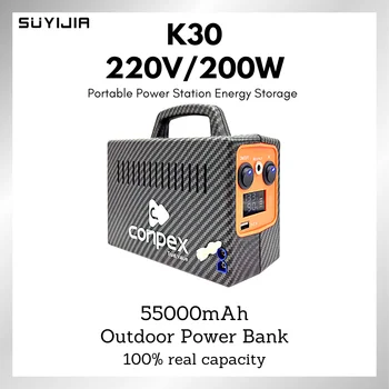 K30 55000mAh Prenosni Shranjevanje Energije 200Wh 3.2 V LiFePO4 Mobilno Napajanje za Telefon Brnenje Laptop Kamera Mini Ventilator za Kampiranje