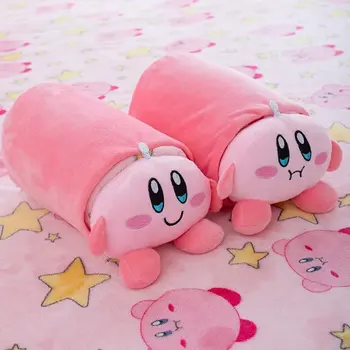 Kawaii Kirby Lutka Odejo 2023 Nova Risanka Zvezda Kirby Blazino Blanke Urad Nap Odejo Posteljnina Prenosni Potovanja Odejo Dekle Darilo
