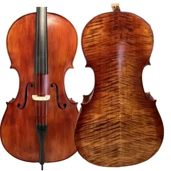 Kopiranje Stradivari levičar nedokončane violončelo 4/4 Stara smreka ,100% Ročno Izdelani
