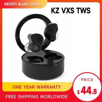 KZ VXS TWS Slušalke Bluetooth, združljiva 5.2 Brezžični Hibridni HiFi Igra Čepkov Touch Kontrole šumov Športne Slušalke