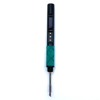 L245 65W Digitalna Spajkalna Pero, Prenosne Električna Spajkalna Železo Aluminij Zlitine CNC Lupini QC PD Tip-C za JBC245 Črna
