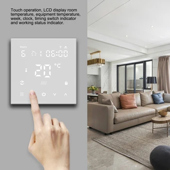 LCD Digitalni Termostat Talno Smart Ogrevanje Krmilnik App Nadzor 90-240V WiFi Tip