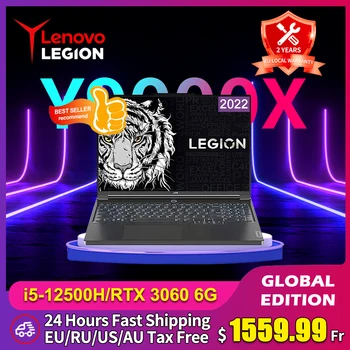 Lenovo LEGIJE Y9000X Gaming Laptop 16 palcev 2.5 K Intel i5-12500H GeForce RTX 3060 6 G/RTX 3050 Ti 4G SSD Prenosni Računalnik