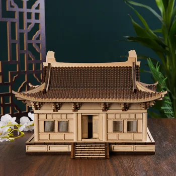Lesene Tenon in Tenon Stereoskopski Modeli Starodavni Kitajski Slog Stavbe So Težko Zbrati Okrasni Kosi