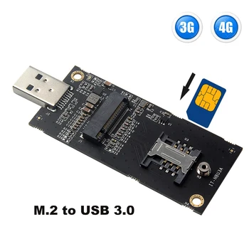 M. 2 USB 3.0 adapter z režo za kartico SIM Tipka B Prenos kartico Za NGFF LTE 4G modul EM06-A EM06-E EM12-G EM20-G EM18-G EM16-G