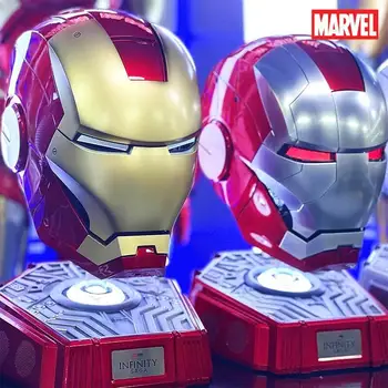Marvel, Iron Man, Čelada 1:1 Mk5 5.0 Glasovni Nadzor Oči Z Lahkim Modelom, Igrače Za Odrasle, Električni Nosljivi Xmas Hot Darilo