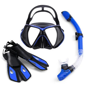 Maska za potapljanje Obleko Anti-fog Plavanje Očala Fin Potapljaška Očala in Dihalne Cevi Tri-kos Potapljaške Opreme za Potapljanje 2023