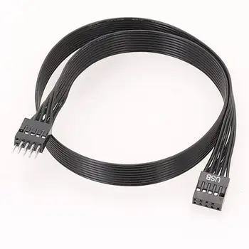 Matično ploščo Mainboard 9Pin USB 2.0 Moški Ženski Podaljšanje Dupont Podatkovni Kabel Kabel Žice Črte 30 cm za PC DIY
