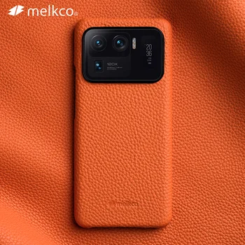 Melkco Premium Pravega Usnja Primeru za Xiaomi Mi 11 Ultra 10 Pro 5G Luksuznih Modnih Poslovnih Krava Telefon Kritje