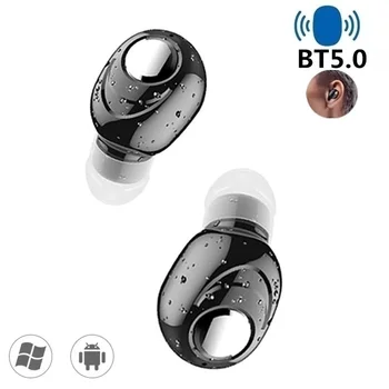Mini V Uho 5.0 Bluetooth Slušalke Hi-Fi Brezžične Slušalke Z Mikrofonom Šport Čepkov Prostoročne Stereo Slušalke Za Vse Telefone