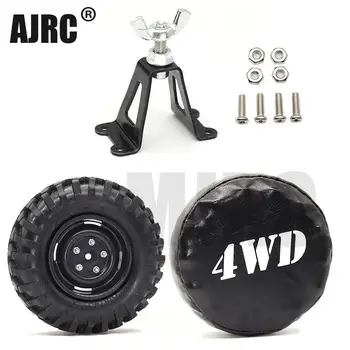 MJRC Rezervna pnevmatika okvir kovinski rezervna pnevmatika nosilec za kolesa nosilec za 1/10 osno SCX10 RC4WD D90 D110 RC4WD TRX4 CC01 RC vsebini.