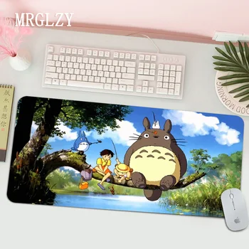 Mousepad Anime Totoro in Prijatelji Igralec Hitrost Miši Trgovini na Majhne Gume Mousepad Laptop zajema Veliko Miško, Tipke Tipkovnice Mat
