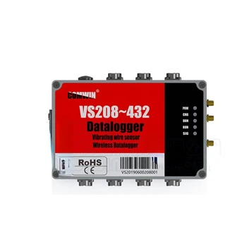 Multi-channel z vibriranjem Niz Senzor za Pridobivanje Podatkov in Oddajnik VS208~432 USB 4G MODBUS 232/485