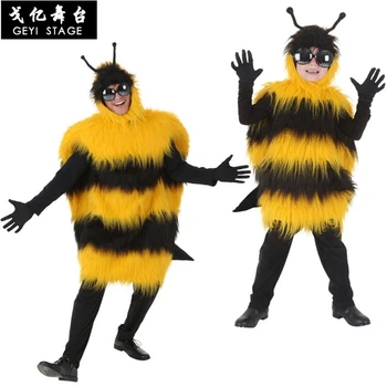Napihljivi čmrlji čebel kostume za odrasel halloween ženske, oblečene v živalske cosplay obleko purim blowup pustni party