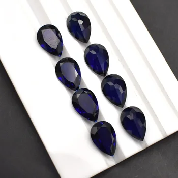 Naravna modra, temno Modra Neogrevane Pear Rez 10x14mm 6ct Gemstone AAAA+ VVS Svoboden Gemstone Mimo Test Za Nakit, Izdelava