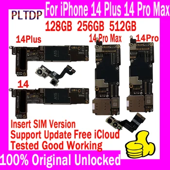Noben osebni Račun Za IPhone 14 14 Plus 14 Pro Max Motherboard Brezplačno ICloud Preizkušen Dobro 128GB 256GB MainBoard Brezplačno ICloud Logiko Odbor