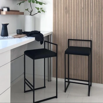 Nordijska ustvarjalne minimalističen doma moda kovanega železa bar stol