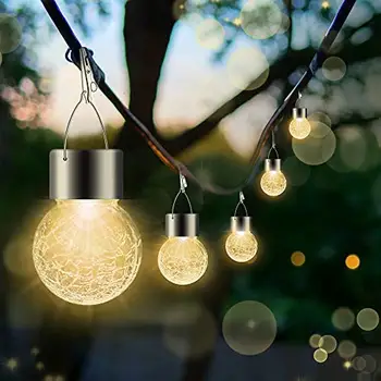 Nova LED Sončne Niz Luči IP64 Nepremočljiva Prostem, Božični Okraski, Žarnica Retro Počitnice Garland Vrtno Pohištvo Vila Lučka