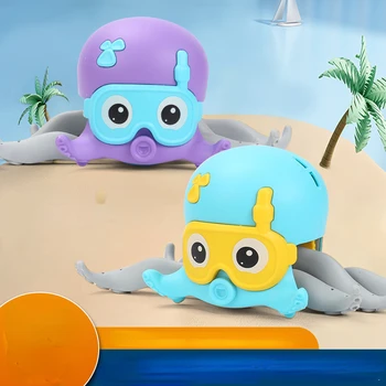 Novo amfibijska vlak linije hobotnica verigi navzgor plavajoče hobotnica bathhouse za kopanje in voda, igrajo otroci igrače