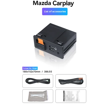 Novo Nadgradnjo P2 Apple CarPlay Android Auto USB Adapter Hub OEM za Obnovo Mazda 2 3 6 CX30 CX5 CX8 CX9 MX5 Miata TK78669U0C Kit
